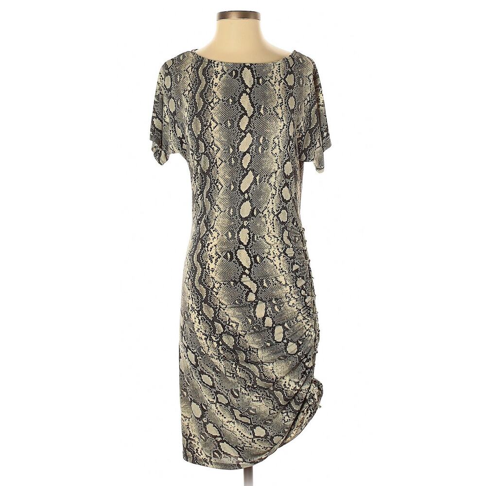 MICHAEL Michael Kors Snake-Print Animal Pattern Casual Bodycon Dress XS